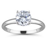 3/4 Ct Ideal Cut Four Prong Diamond Engagement Ring (G/VS1)