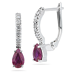 Diamond Ruby Earrings