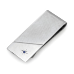 Sapphire Money Clip in Sterling Silver