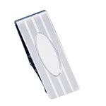 Hinged Money Clip in Sterling Silver