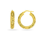 Gold Hoop Earrings in 14K Yellow Gold